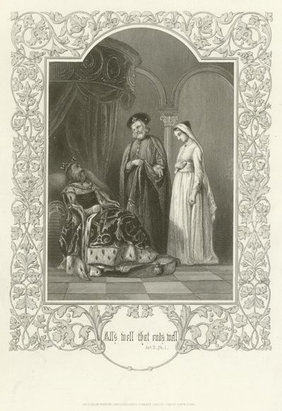 Tout est bien qui finit bien, Acte II, scène i - Joseph Kenny Meadows